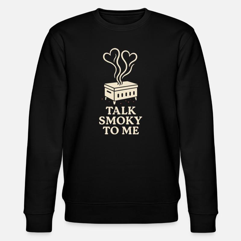 Meat Smoker Jerky Maker Bbq - Stanley/Stella CHANGER Unisex Organic Sweatshirt - black