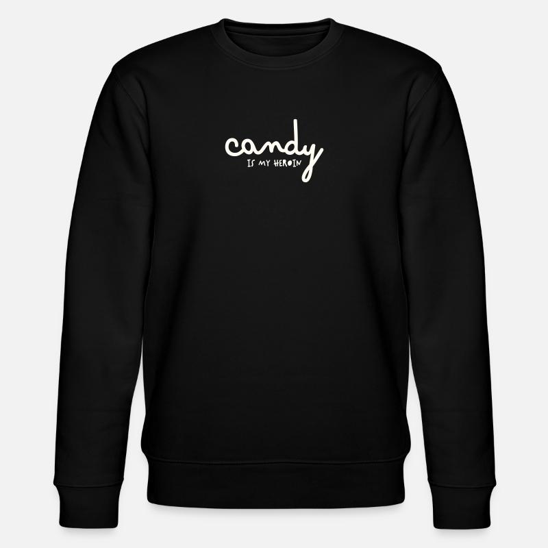 LES BONBONS SONT MON HÉROÏNE - Sweat bio CHANGER Stanley/Stella Unisexe - noir