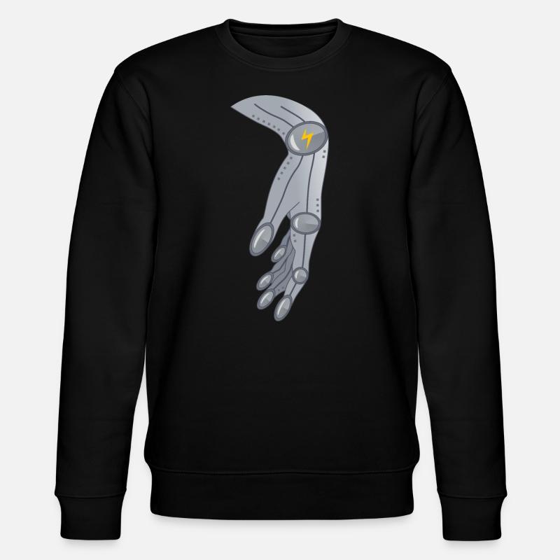 Alien Robotik Hand Geschenk - Stanley/Stella Unisex Bio-Sweatshirt CHANGER  - Schwarz