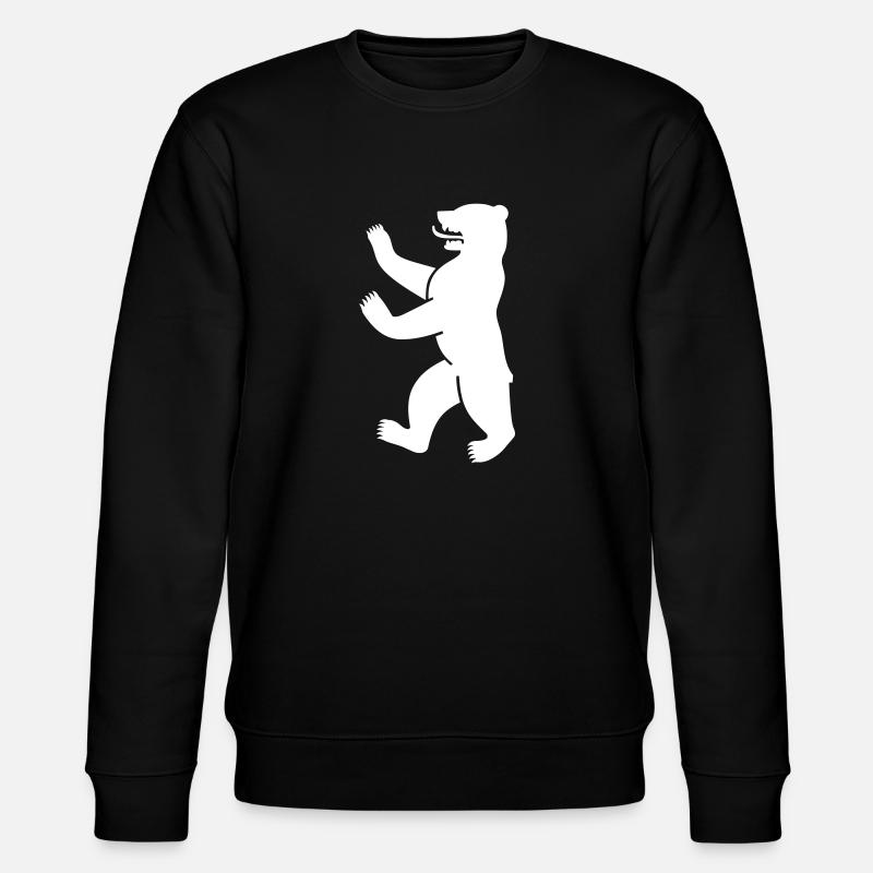 Berliner Bär - Stanley/Stella Unisex Bio-Sweatshirt CHANGER  - Schwarz