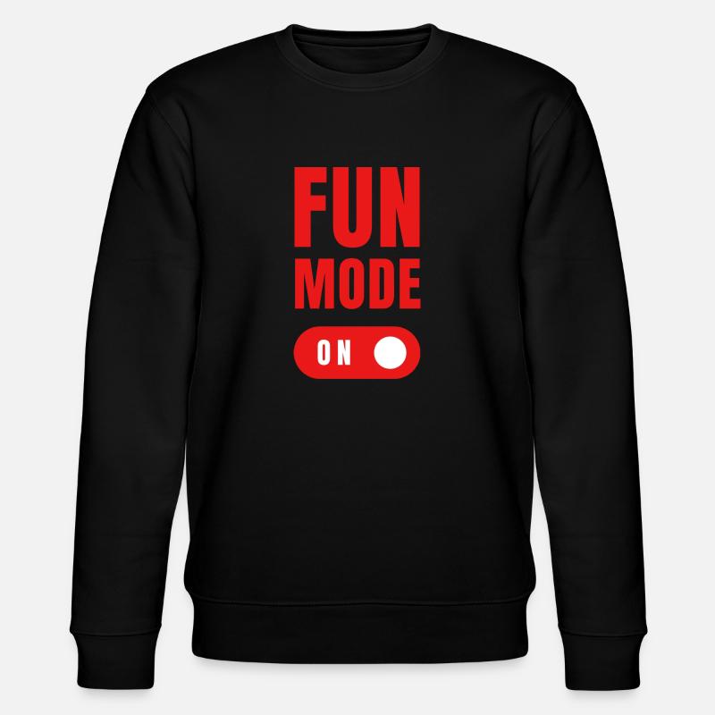 Fun mode on - Stanley/Stella Unisex Bio-Sweatshirt CHANGER  - Schwarz