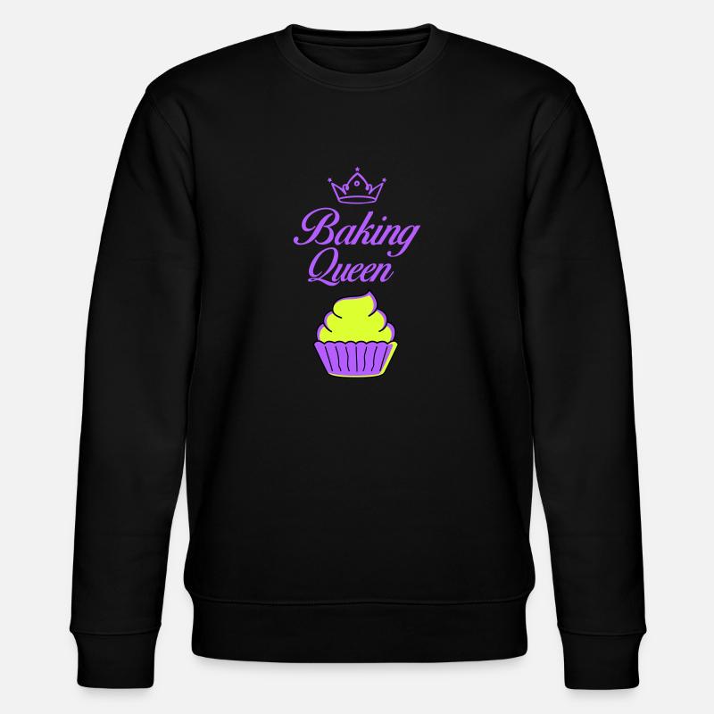 baking queen - Stanley/Stella CHANGER Unisex Organic Sweatshirt - black