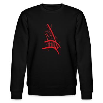 Schwarzes Hoodie mit Karikatur - Stanley/Stella Unisex Bio-Sweatshirt CHANGER  - Schwarz - Vorne - Nik (191cm) & Marisol (170cm)