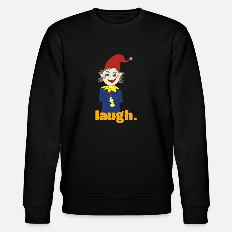 kasper laugh - Stanley/Stella Unisex Bio-Sweatshirt CHANGER  - Schwarz