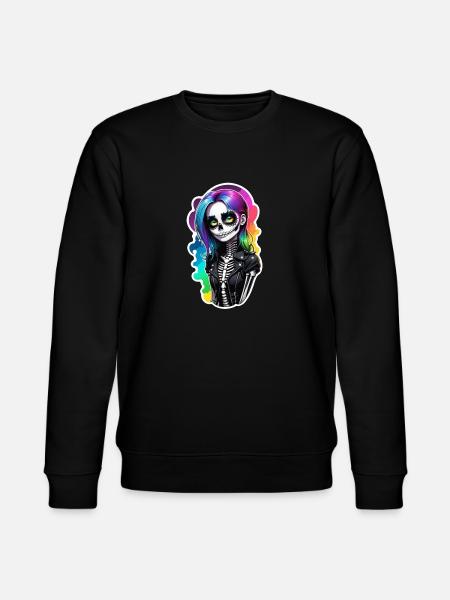 Halloween - Rock & Regenbogen - Stanley/Stella Unisex Bio-Sweatshirt CHANGER - Schwarz