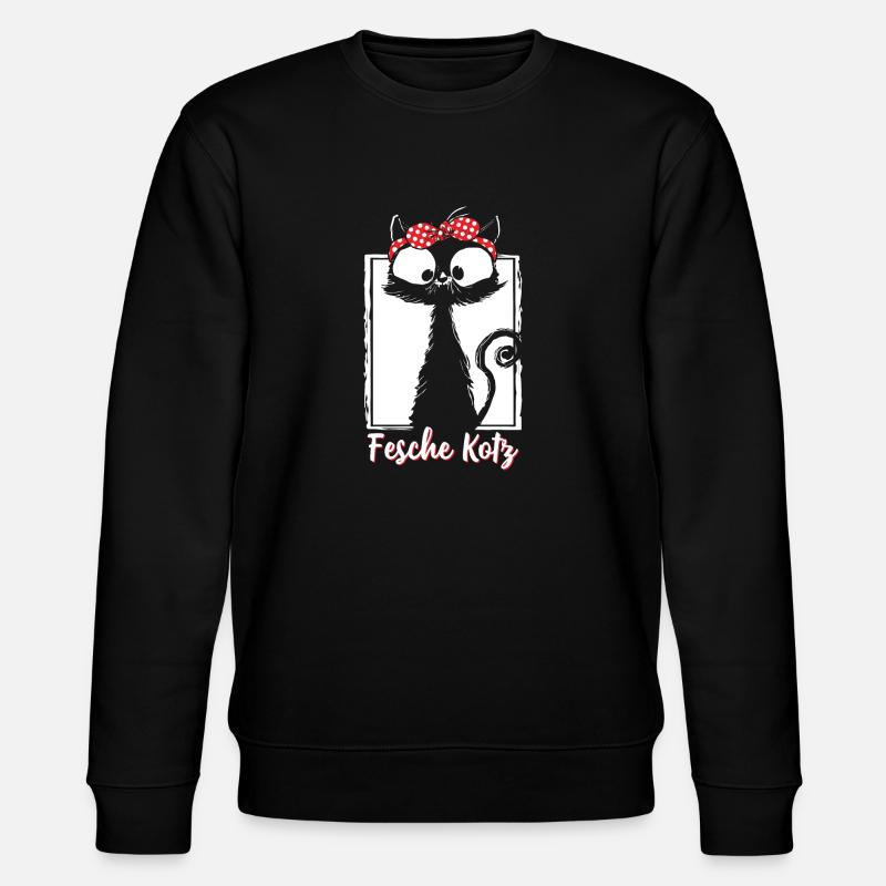 Nice puke - Stanley/Stella CHANGER Unisex Organic Sweatshirt - black