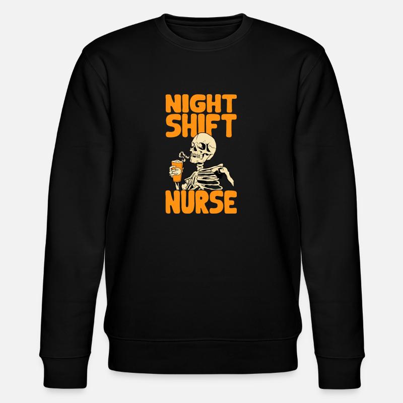 Infirmière de nuit - Sweat bio CHANGER Stanley/Stella Unisexe - noir