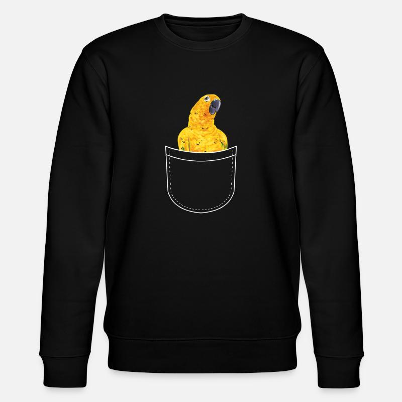 Perruche Perroquet Perruche Oiseau - Sweat bio CHANGER Stanley/Stella Unisexe - noir