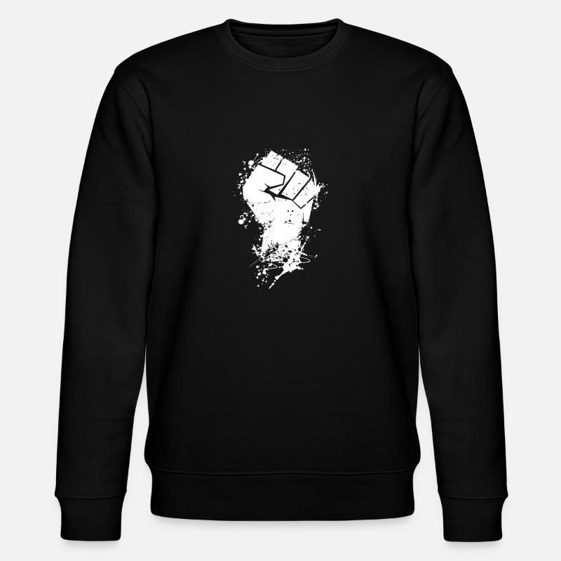 Revolution Faust in weiss - Stanley/Stella Unisex Bio-Sweatshirt CHANGER  - Schwarz