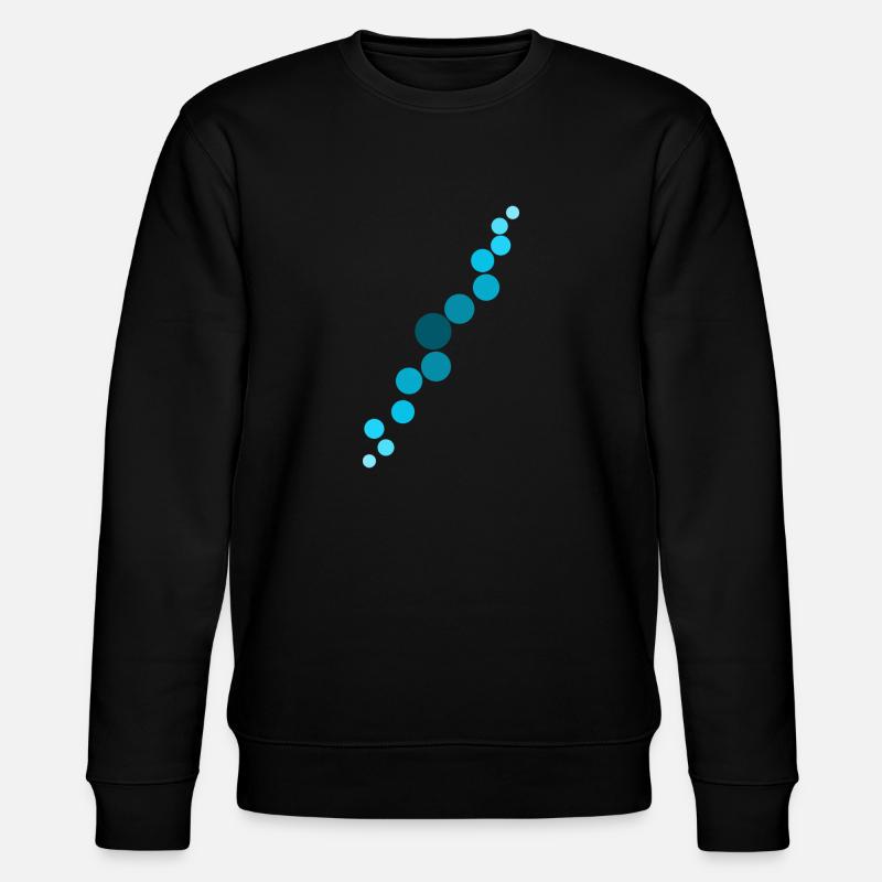 Blaue Blasen - Stanley/Stella Unisex Bio-Sweatshirt CHANGER  - Schwarz