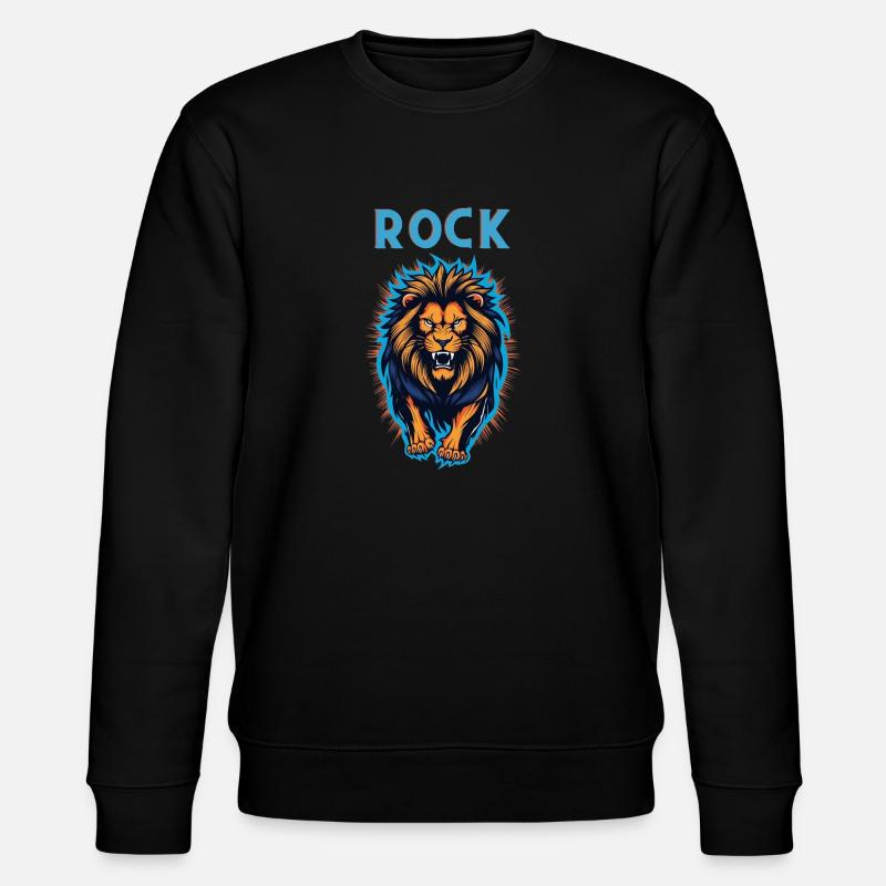 Rock Löwe - Stanley/Stella Unisex Bio-Sweatshirt CHANGER  - Schwarz