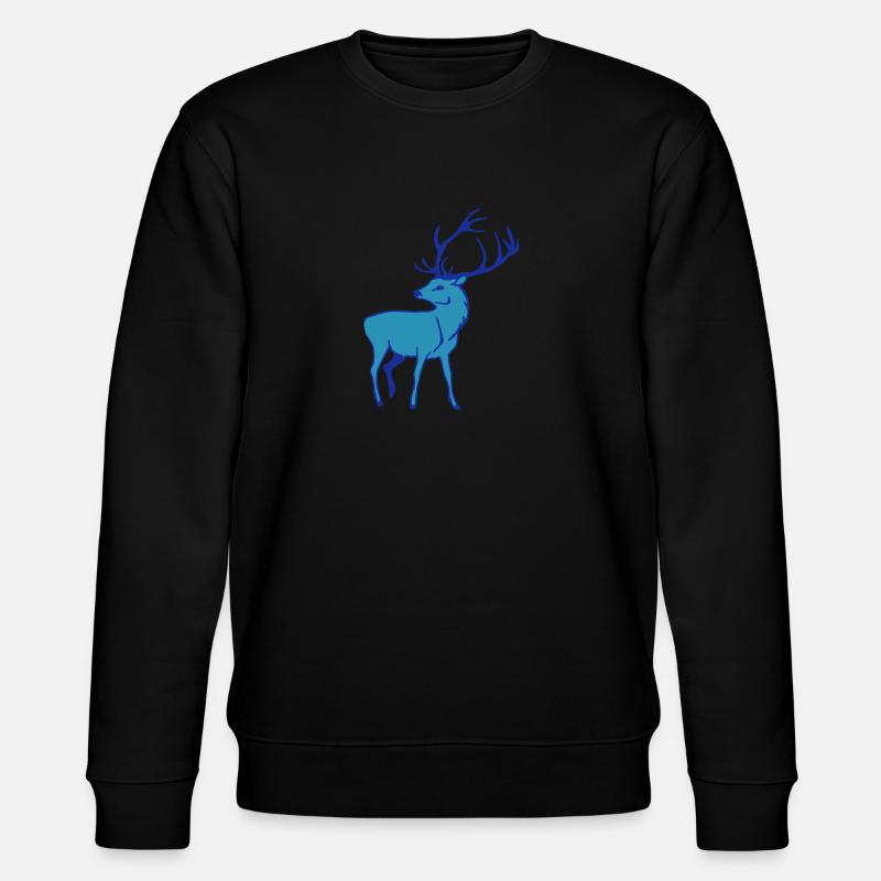 Edler Hirsch - Stanley/Stella Unisex Bio-Sweatshirt CHANGER - Schwarz