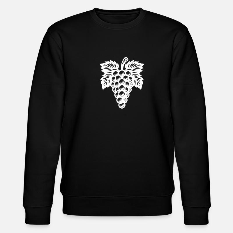 Grapes Bunch Grape Motif - Stanley/Stella CHANGER Unisex Organic Sweatshirt - black