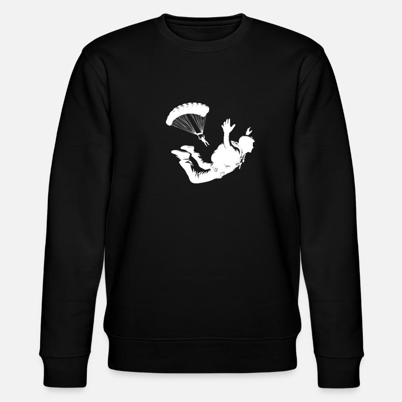 Freefall training hobby skydiver - Stanley/Stella CHANGER Unisex Organic Sweatshirt - black