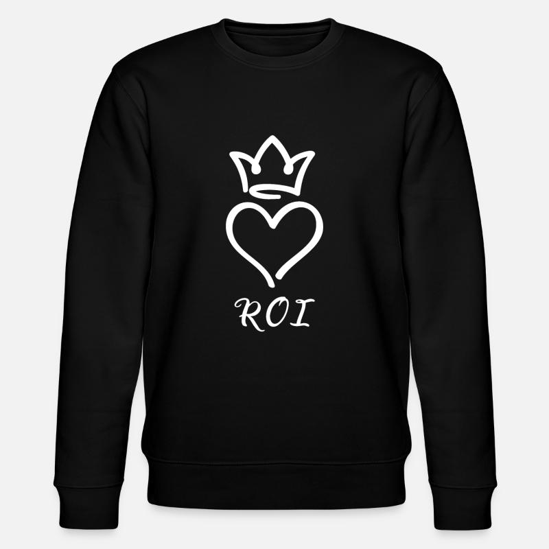 Roi/King/König - Stanley/Stella Unisex Bio-Sweatshirt CHANGER - Schwarz
