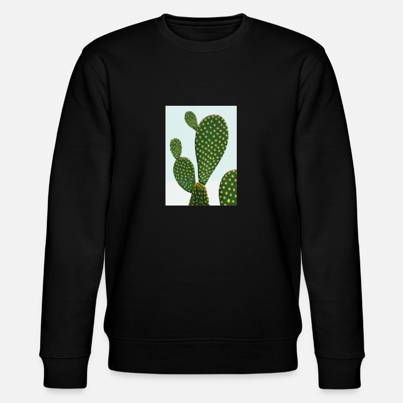 Ausgefallener Kaktus - Stanley/Stella Unisex Bio-Sweatshirt CHANGER  - Schwarz