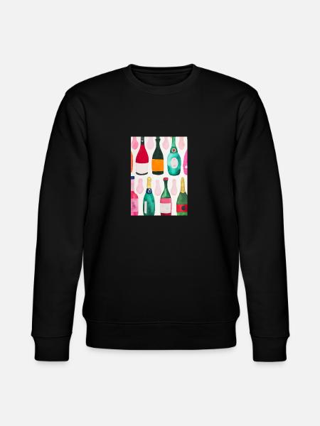 Flaschen-Muster-Malerei - Stanley/Stella Unisex Bio-Sweatshirt CHANGER - Schwarz