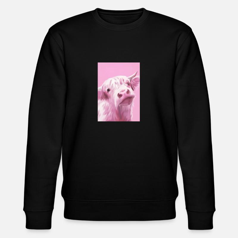 Rosa Kuh - Stanley/Stella Unisex Bio-Sweatshirt CHANGER  - Schwarz