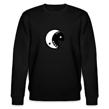Alternative yin yang - Stanley/Stella CHANGER Unisex Organic Sweatshirt - black - Front - Nik (191cm) & Marisol (170cm)