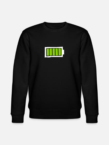battery - Stanley/Stella CHANGER Unisex Organic Sweatshirt - black