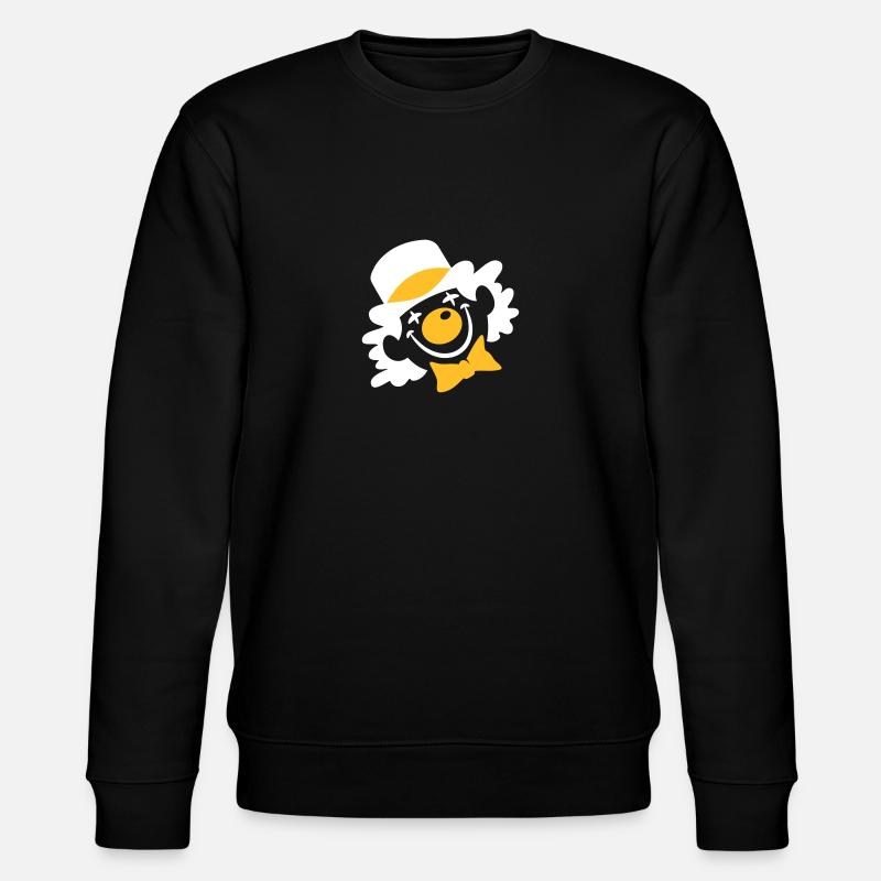 Ein Clown Gesicht - Stanley/Stella Unisex Bio-Sweatshirt CHANGER  - Schwarz