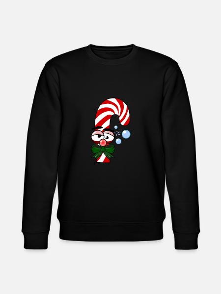 Drunken candy cane - Stanley/Stella CHANGER Unisex Organic Sweatshirt - black