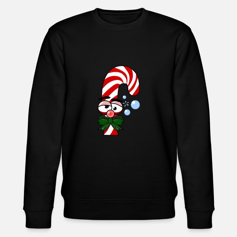 Drunken candy cane - Stanley/Stella CHANGER Unisex Organic Sweatshirt - black