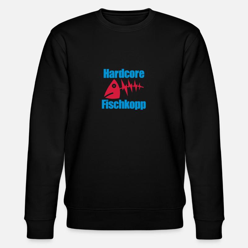 Fischkopp extrem - Stanley/Stella Unisex Bio-Sweatshirt CHANGER  - Schwarz