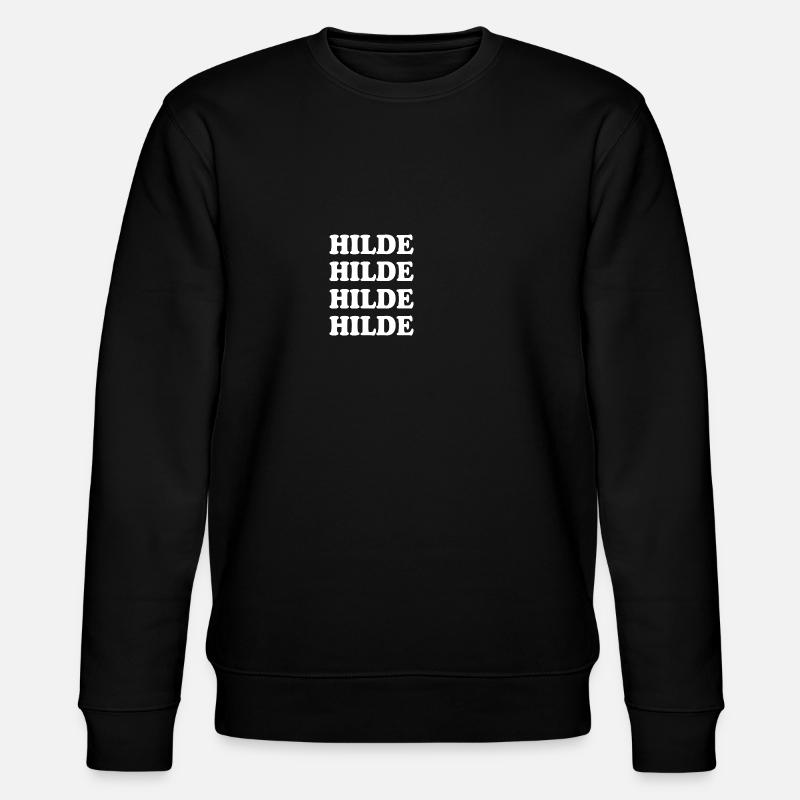 Hilde as a name - Stanley/Stella CHANGER Unisex Organic Sweatshirt - black