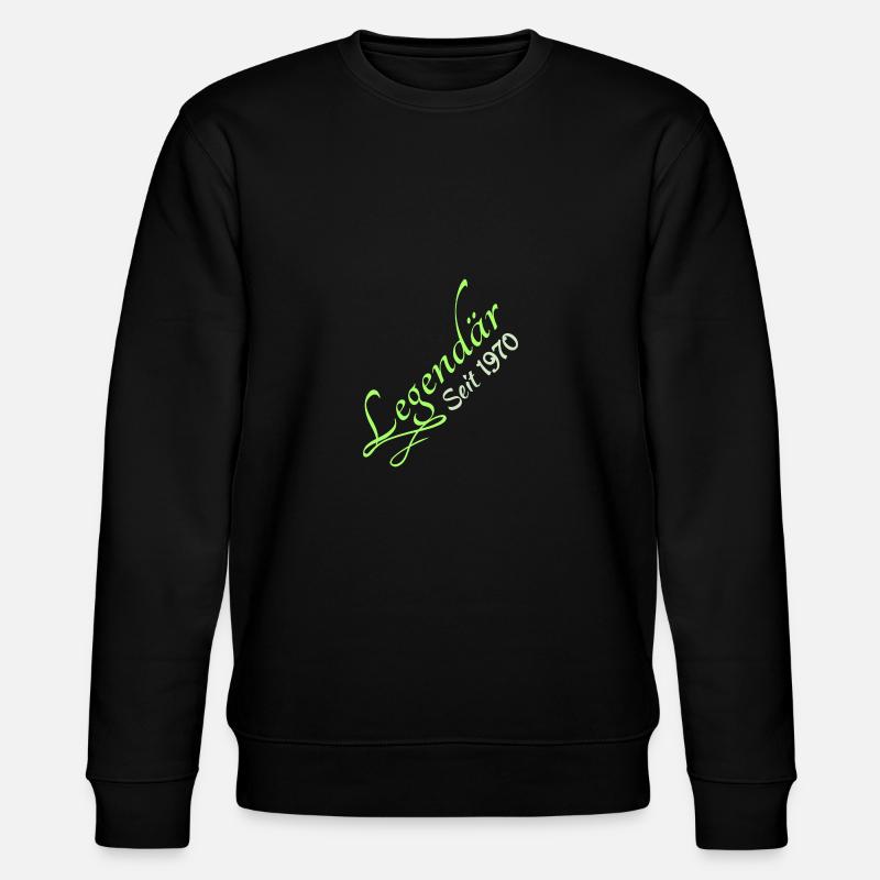 Legendary 1970 - Stanley/Stella Unisex Bio-Sweatshirt CHANGER  - Schwarz