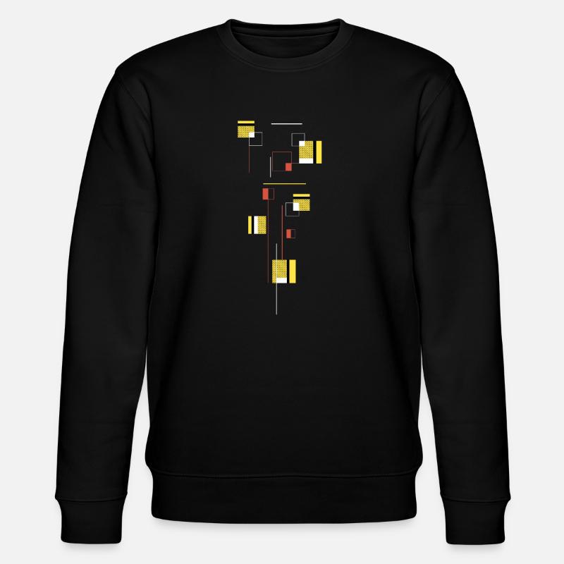 Geometrische Harmonie - Stanley/Stella Unisex Bio-Sweatshirt CHANGER  - Schwarz