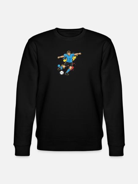 Kicker im Farbschwall Fußballspieler - Stanley/Stella Unisex Bio-Sweatshirt CHANGER - Schwarz