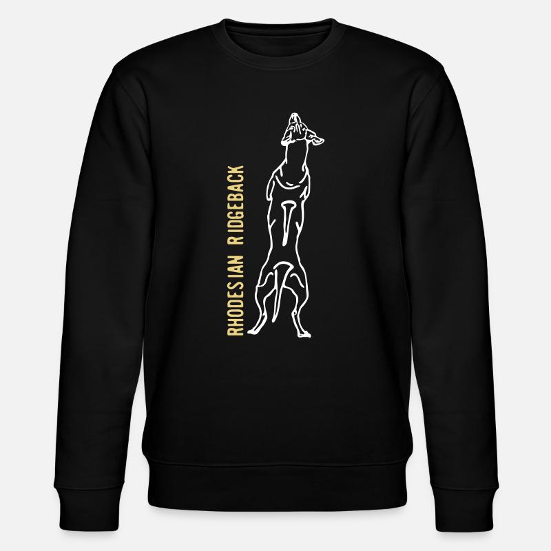 Rhodesian Ridgeback Rücken - Stanley/Stella Unisex Bio-Sweatshirt CHANGER  - Schwarz