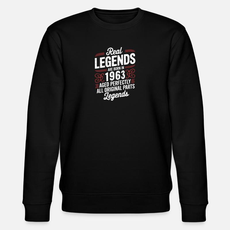 63rd Anniversary September 1963 - Stanley/Stella CHANGER Unisex Organic Sweatshirt - black