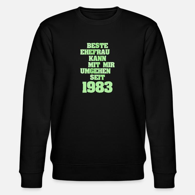 1983 - Stanley/Stella Unisex Bio-Sweatshirt CHANGER  - Schwarz