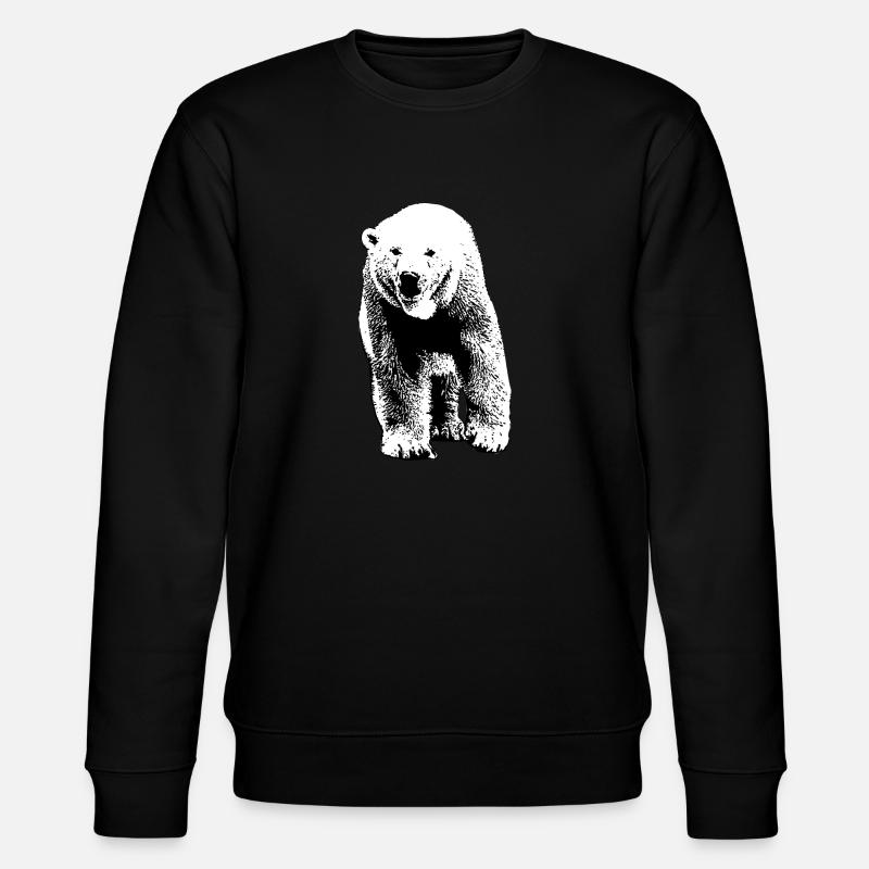 Polar Bear - Eisbär - Stanley/Stella Unisex Bio-Sweatshirt CHANGER  - Schwarz
