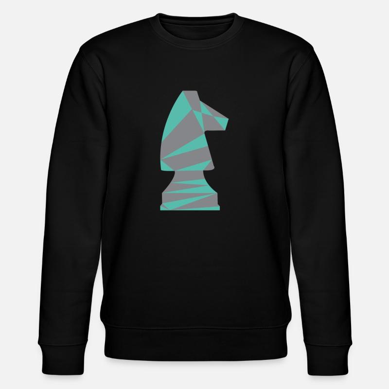 SCHACH SPRINGER /POLYGON - Stanley/Stella Unisex Bio-Sweatshirt CHANGER  - Schwarz