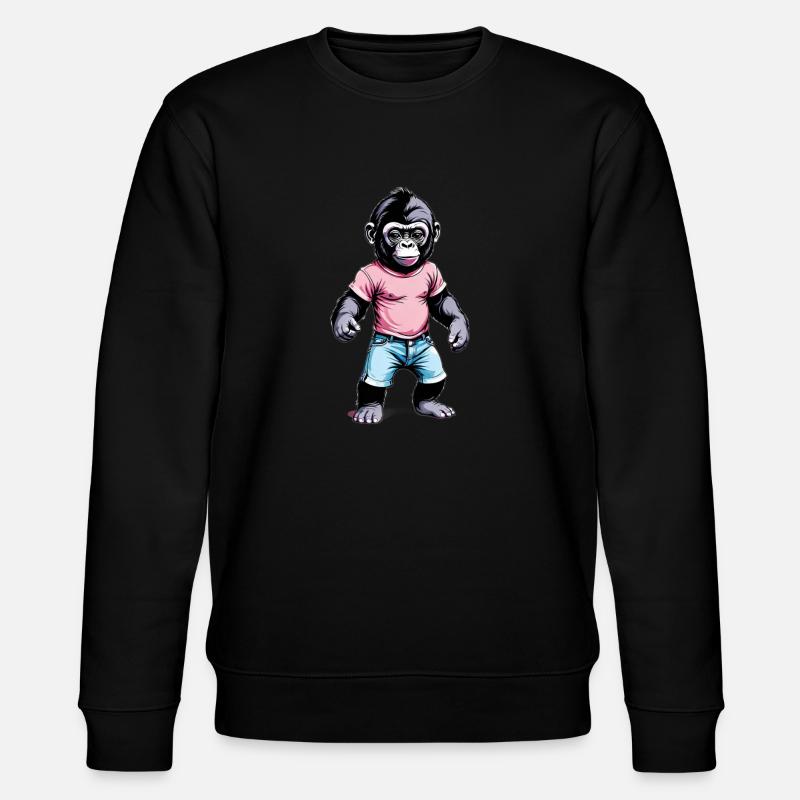 Gorilla Boxer Boxing - Stanley/Stella CHANGER Unisex Organic Sweatshirt - black