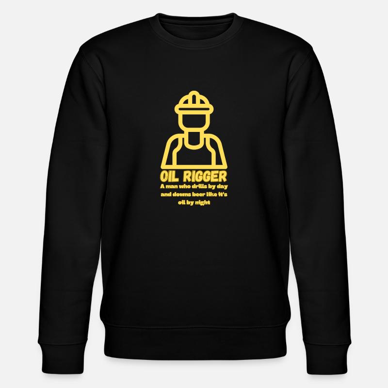 Öl-Rigger Bohrer - Stanley/Stella Unisex Bio-Sweatshirt CHANGER  - Schwarz