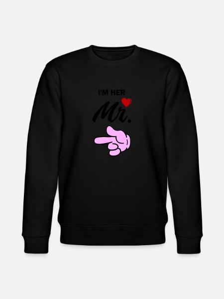 im her mr - Stanley/Stella Unisex Bio-Sweatshirt CHANGER - Schwarz