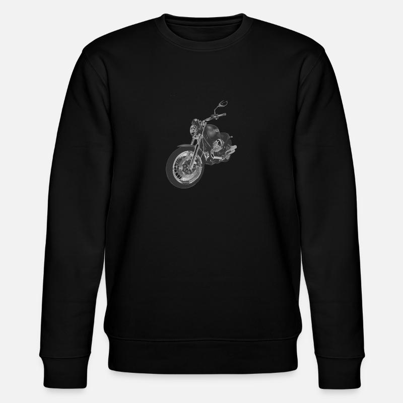motorcycle - Stanley/Stella CHANGER Unisex Organic Sweatshirt - black