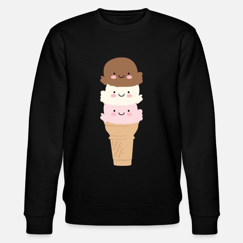 Eiscreme - Stanley/Stella Unisex Bio-Sweatshirt CHANGER  - Schwarz