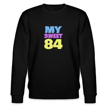 Sweet 84 - Stanley/Stella CHANGER Unisex Organic Sweatshirt - black - Front - Nik (191cm) & Marisol (170cm)