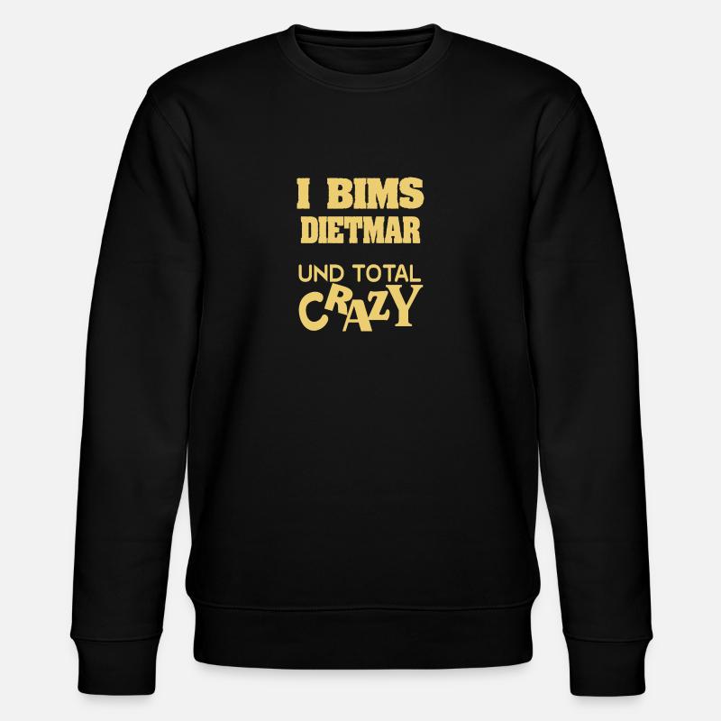 Dietmar als Vorname - Stanley/Stella Unisex Bio-Sweatshirt CHANGER  - Schwarz
