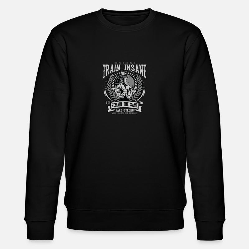 Gym - Stanley/Stella Unisex Bio-Sweatshirt CHANGER  - Schwarz