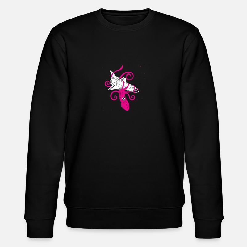 Squid vs Space Shuttle - Stanley/Stella CHANGER Unisex Organic Sweatshirt - black