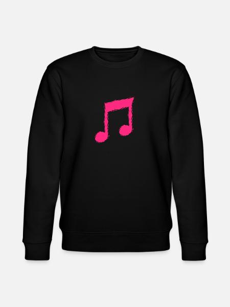 Music note music design singer - Stanley/Stella CHANGER Unisex Organic Sweatshirt - black