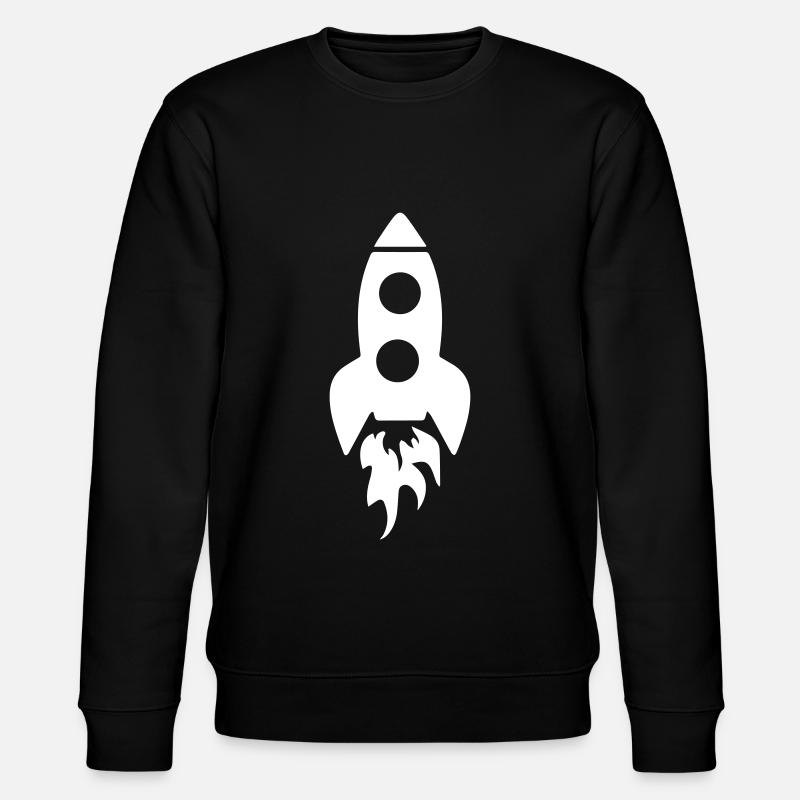 Rocket symbol - Stanley/Stella CHANGER Unisex Organic Sweatshirt - black