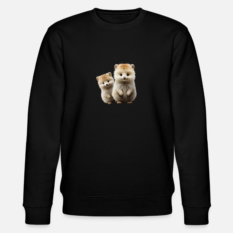 Ich liebe Quokkas - Stanley/Stella Unisex Bio-Sweatshirt CHANGER  - Schwarz