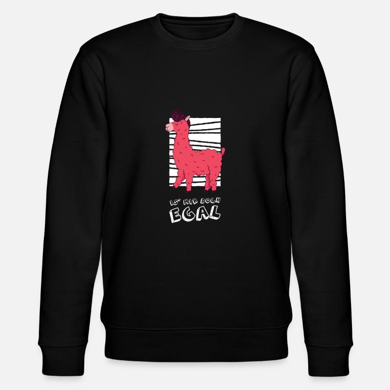 Lama je m'en fiche " - Sweat bio CHANGER Stanley/Stella Unisexe - noir